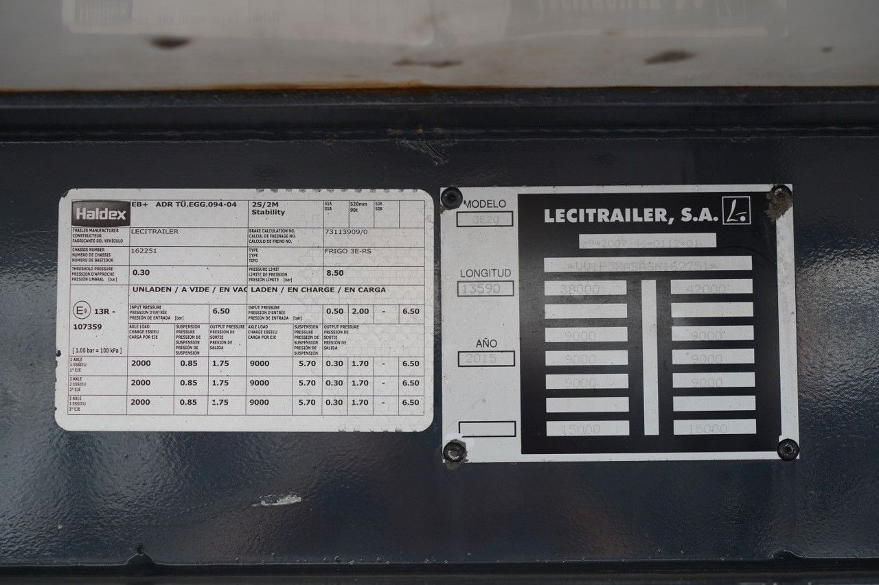 Kjølesemi LeciTrailer CHŁODNIA / CARRIER VECTOR 1350 /  OŚ PODNOSZONA: bilde 19