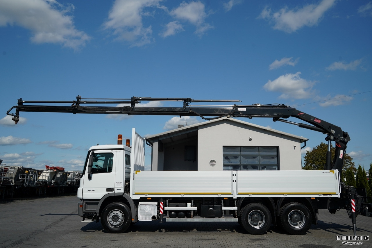 MERCEDES ACTROS 2636 / 6x4 / SKRZYNIOWY 7 M + HDS HIAB 211- WYSÓW 12,6 M / MOCNA PODŁOGA / STEROWANIE RADIOWE / ROTATOR / SPROWADZONY - Planbil, Kranbil: bilde 3 MERCEDES ACTROS 2636 / 6x4 / SKRZYNIOWY 7 M + HDS HIAB 211- WYSÓW 12,6 M / MOCNA PODŁOGA / STEROWANIE RADIOWE / ROTATOR / SPROWADZONY - Planbil, Kranbil: bilde 3