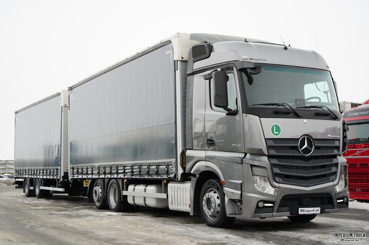 MERCEDES-BENZ ACTROS 2545 / ZESTAW TANDEM 120 M3 / STREAM SPACE / OŚ SKRETNA / WIELTON / ZAWIESIE NA WÓZEK / - Kapellbil: bilde 4 MERCEDES-BENZ ACTROS 2545 / ZESTAW TANDEM 120 M3 / STREAM SPACE / OŚ SKRETNA / WIELTON / ZAWIESIE NA WÓZEK / - Kapellbil: bilde 4