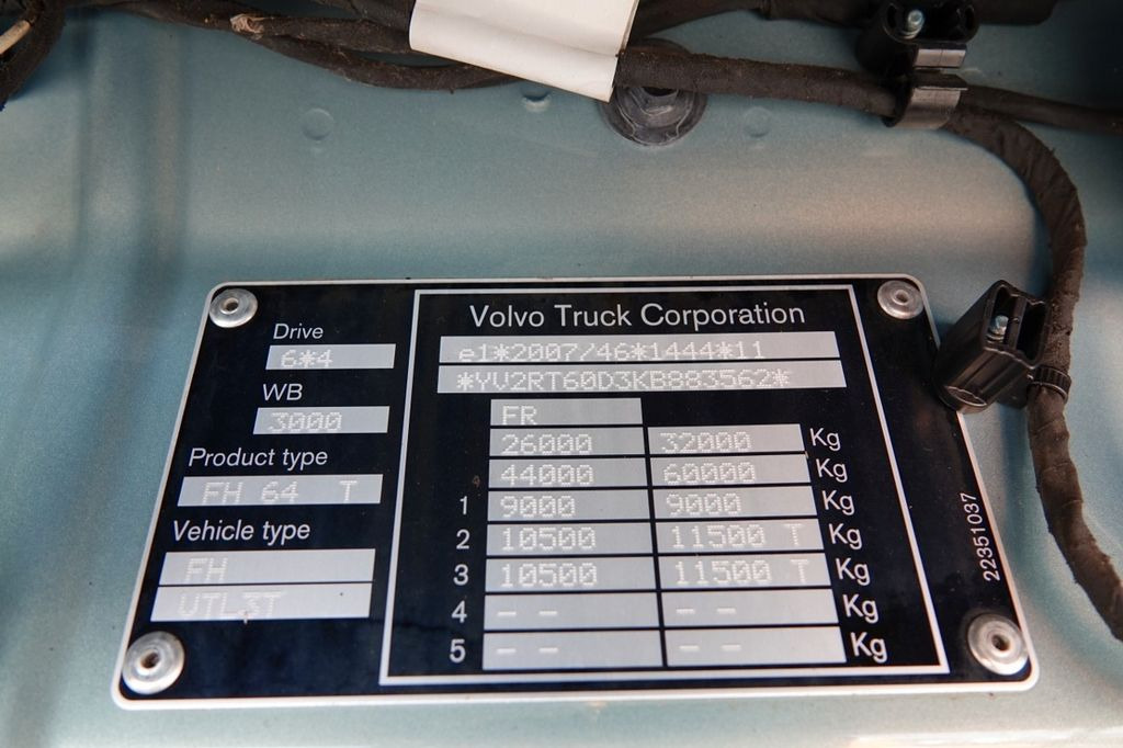 Trekkvogn Volvo FH 540 / 6x4 / HYDRAULIKA / I -PARK COOL /3 OSIE: bilde 18