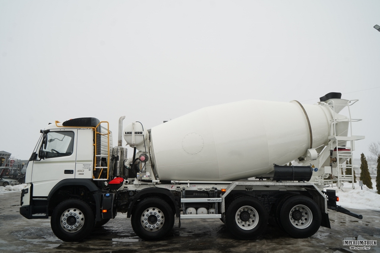 VOLVO FMX 410 / 8x4 / GRUSZKA 9m3 / BETONOMIESZARKA / LIEBHERR / ALUFELGI / EURO 6 - Betongbil: bilde 3 VOLVO FMX 410 / 8x4 / GRUSZKA 9m3 / BETONOMIESZARKA / LIEBHERR / ALUFELGI / EURO 6 - Betongbil: bilde 3