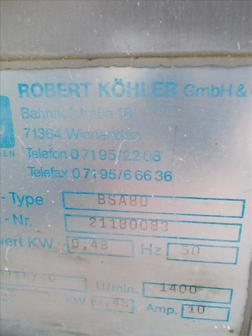 Erka BSA 80 80 Sheeter for Dough Strands (pretzel) - Bakeriutstyr: bilde 4 Erka BSA 80 80 Sheeter for Dough Strands (pretzel) - Bakeriutstyr: bilde 4