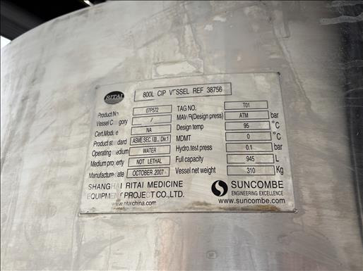 Ritai 800L holding vessel - Utstyr for næringsmiddelindustrien: bilde 5 Ritai 800L holding vessel - Utstyr for næringsmiddelindustrien: bilde 5