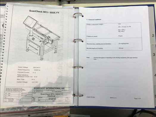Utstyr for næringsmiddelindustrien Scanvaegt RF5 checkweigher: bilde 6