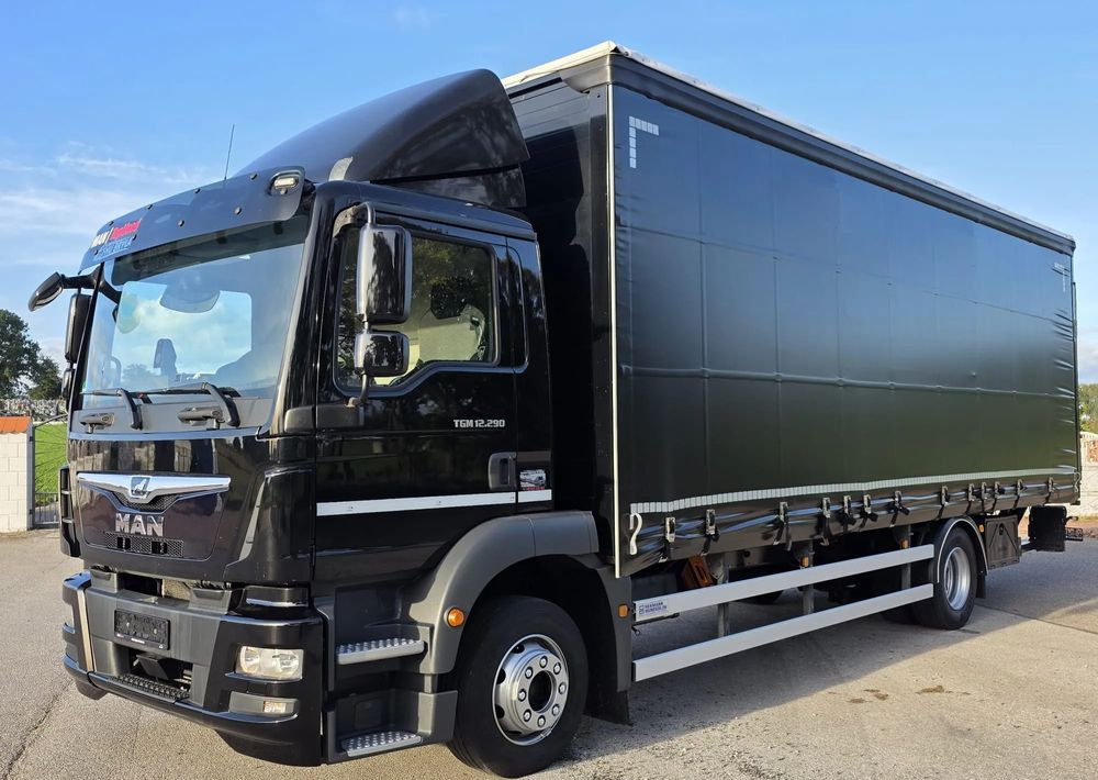 MAN TGM 12.290 / 15.290 / E6/ FIRANKA /BOCZNE DRZWI / BURTO-FIRANKA / 18PALET / WINDA / NISKI PRZEBIEG / 2018/ CAŁY NA PODUSZKACH / SERWISOWANY - Kapellbil: bilde 1 MAN TGM 12.290 / 15.290 / E6/ FIRANKA /BOCZNE DRZWI / BURTO-FIRANKA / 18PALET / WINDA / NISKI PRZEBIEG / 2018/ CAŁY NA PODUSZKACH / SERWISOWANY - Kapellbil: bilde 1