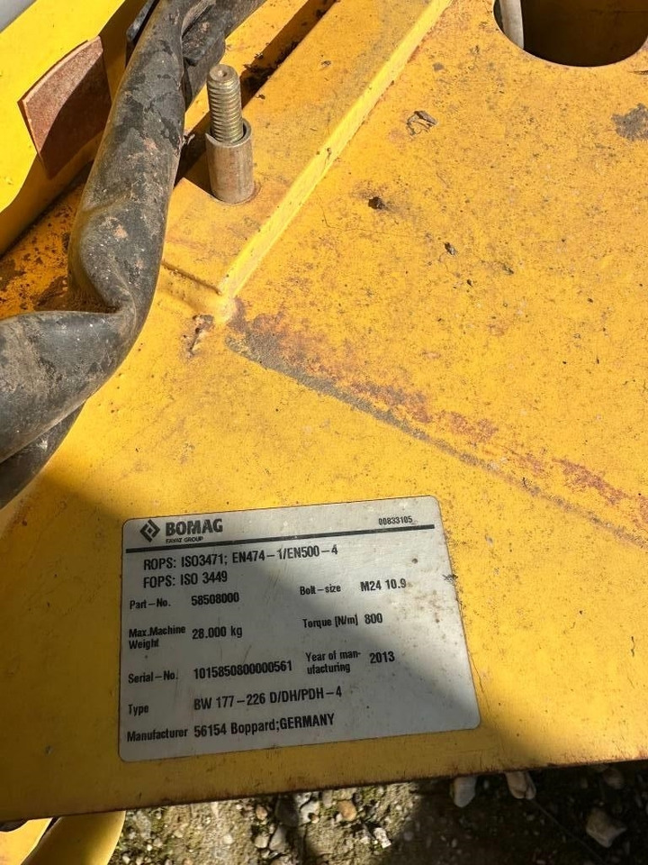 Bomag BW 177-226 D/DH CABIN - Førerhus for Bygg og anlegg: bilde 4 Bomag BW 177-226 D/DH CABIN - Førerhus for Bygg og anlegg: bilde 4