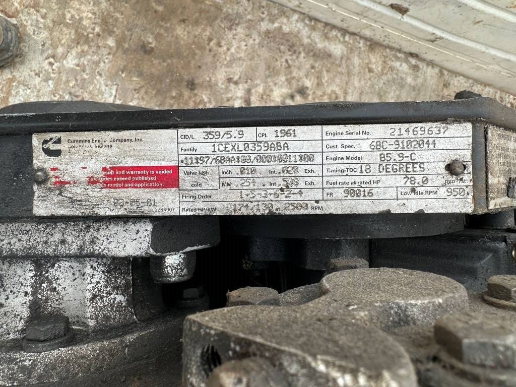 Cummins 359/5.9 - Motor for Bygg og anlegg: bilde 2 Cummins 359/5.9 - Motor for Bygg og anlegg: bilde 2