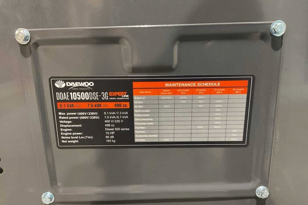 Daewoo DDAE10500DSE-3G - Elektrisk generator: bilde 3 Daewoo DDAE10500DSE-3G - Elektrisk generator: bilde 3
