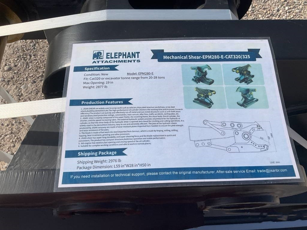 Elephant EPM280 - Hydraulisk saks: bilde 4 Elephant EPM280 - Hydraulisk saks: bilde 4
