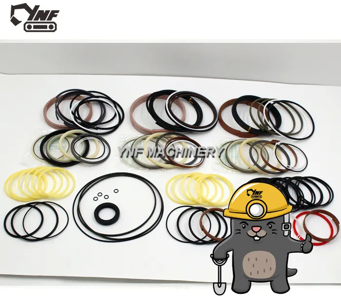 Ny Hydraulikk YNF04105 332H5587 332/H5587 JCB220 excavator parts big arm middle arm small arm hydraulic cylinder oil seal seal ring repair kit: bilde 7