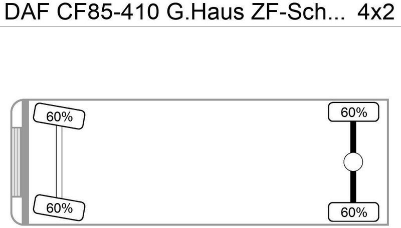 DAF CF85-410 G.Haus ZF-Schalter German Truck - Chassis lastebil: bilde 4 DAF CF85-410 G.Haus ZF-Schalter German Truck - Chassis lastebil: bilde 4