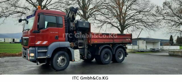 MAN 26.440TGS Kipper+Kran Meiller/Stahl - Tippbil, Kranbil: bilde 1 MAN 26.440TGS Kipper+Kran Meiller/Stahl - Tippbil, Kranbil: bilde 1