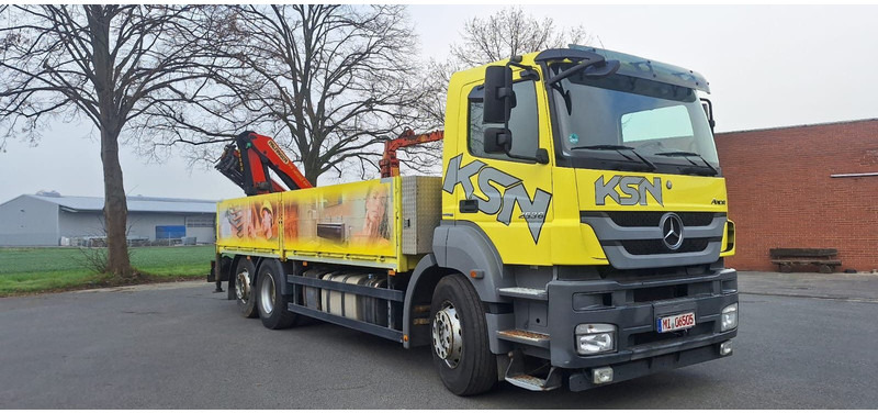 Mercedes-Benz 2636 Axor 3-Achser 6x2 mit Kran PK14002+Funk - Planbil, Kranbil: bilde 1 Mercedes-Benz 2636 Axor 3-Achser 6x2 mit Kran PK14002+Funk - Planbil, Kranbil: bilde 1