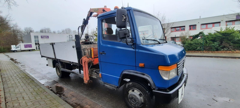 Mercedes-Benz 814 Pritsche mit Kran+Greifer - Planbil, Kranbil: bilde 4 Mercedes-Benz 814 Pritsche mit Kran+Greifer - Planbil, Kranbil: bilde 4