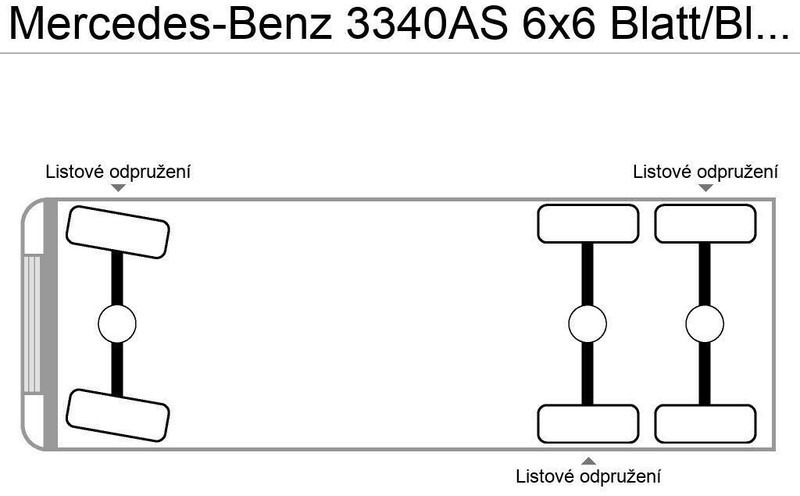 Mercedes-Benz 3340AS 6x6 Blatt/Blatt German Truck - Trekkvogn: bilde 3 Mercedes-Benz 3340AS 6x6 Blatt/Blatt German Truck - Trekkvogn: bilde 3