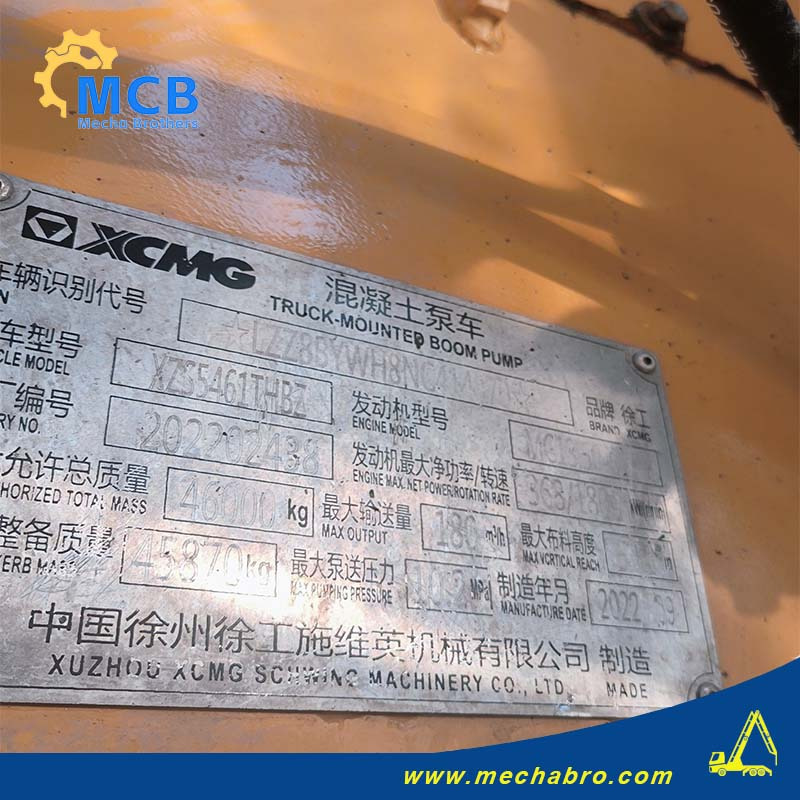 XCMG XZS5461THBZ - Betongpumpe: bilde 5 XCMG XZS5461THBZ - Betongpumpe: bilde 5