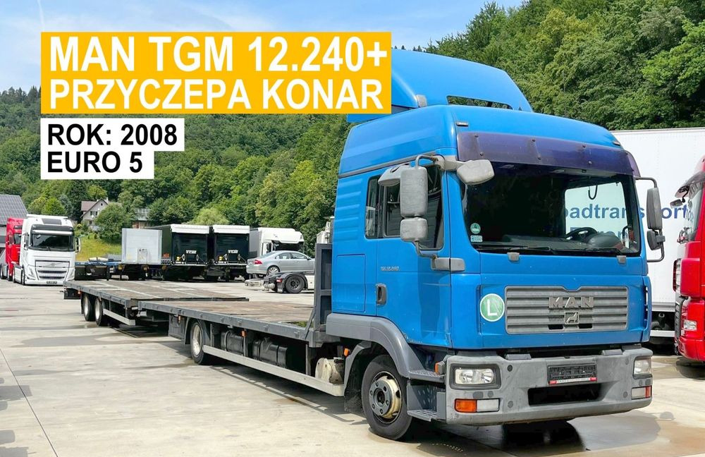 MAN TGM 12.240 // 2008 Rok // Euro 5 // + Przyczepa Konar 2 osie // 7.7+7.7 // - Planbil: bilde 1 MAN TGM 12.240 // 2008 Rok // Euro 5 // + Przyczepa Konar 2 osie // 7.7+7.7 // - Planbil: bilde 1