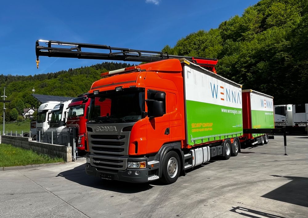Scania G420 // Tandem // HDS Palfinger 18002 EH // Przyczepa // Oś skrętna podnoszona // Video !!! - Kapellbil, Kapellhenger: bilde 1 Scania G420 // Tandem // HDS Palfinger 18002 EH // Przyczepa // Oś skrętna podnoszona // Video !!! - Kapellbil, Kapellhenger: bilde 1