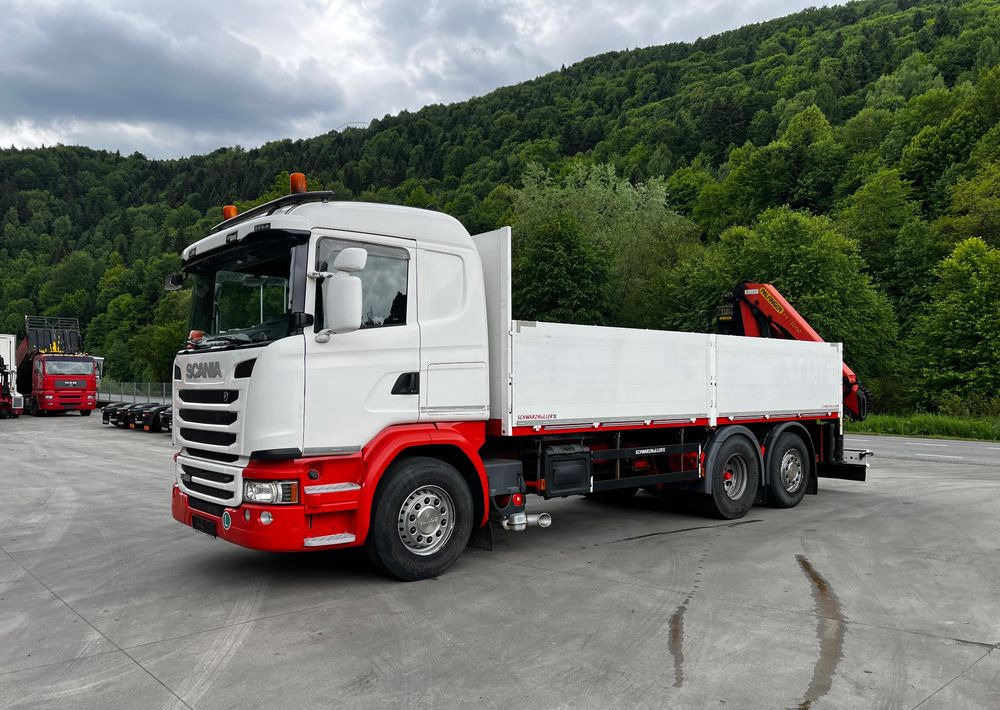 Scania G450 // 6x2// Skrzynia 6.40x2.49 // HDS Palfinger // Oś skrętna podnoszona // - Planbil, Kranbil: bilde 2 Scania G450 // 6x2// Skrzynia 6.40x2.49 // HDS Palfinger // Oś skrętna podnoszona // - Planbil, Kranbil: bilde 2