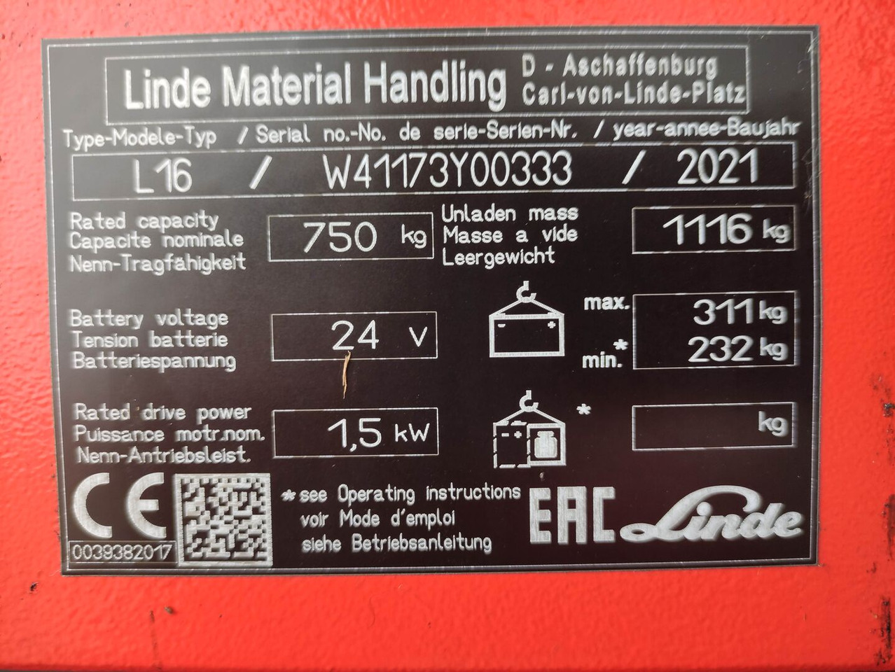Linde L16i-1173 - Stabler: bilde 5 Linde L16i-1173 - Stabler: bilde 5
