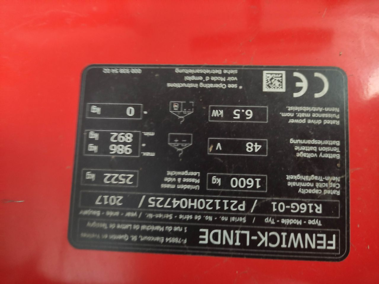 Reachtruck Linde R16G-01-1120: bilde 7