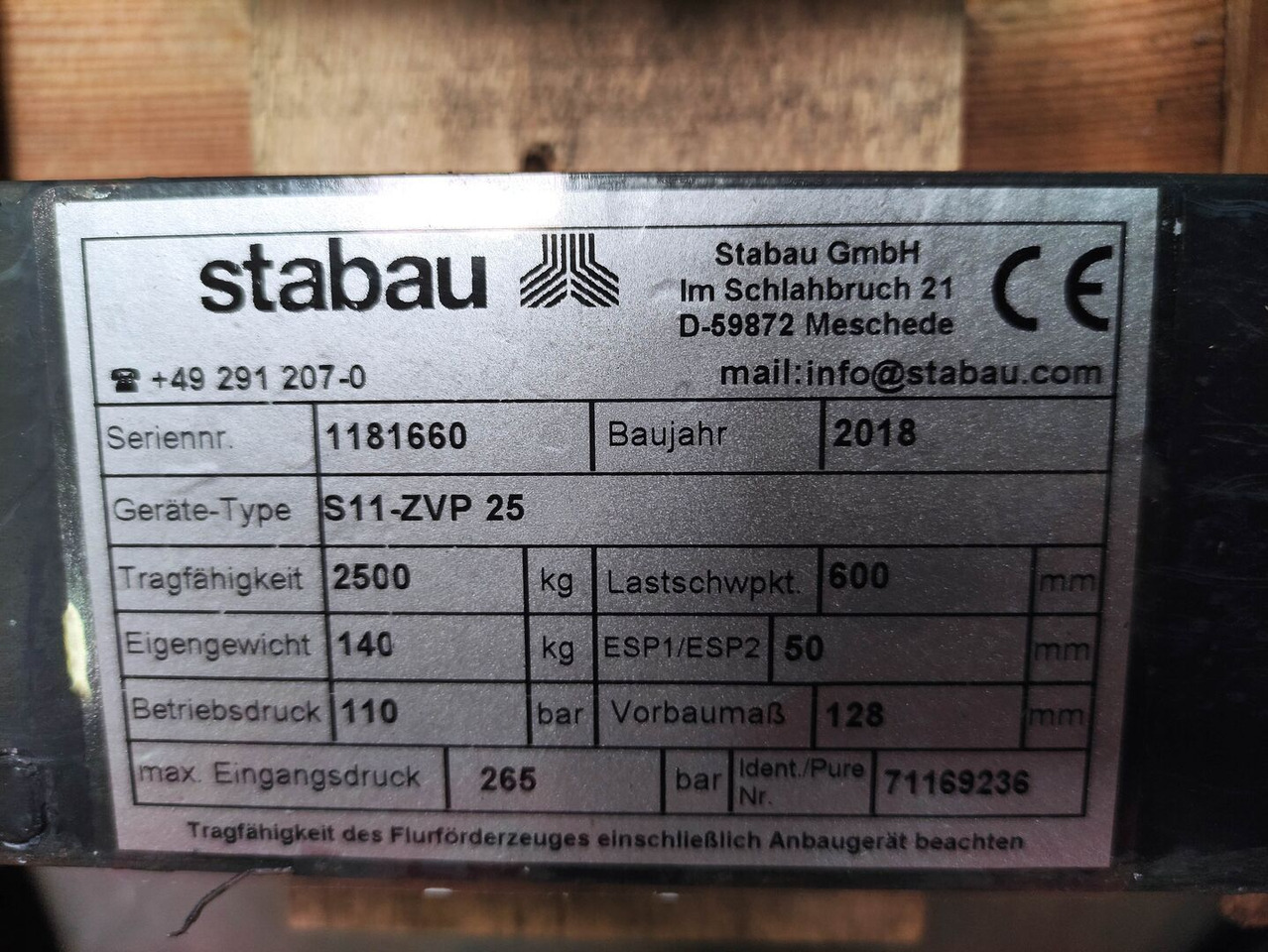 Stabau S11-ZVP25 - Gafler: bilde 5 Stabau S11-ZVP25 - Gafler: bilde 5