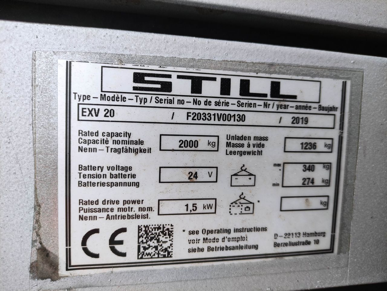 Still EXV 20 (LACK NEU) - Stabler: bilde 5 Still EXV 20 (LACK NEU) - Stabler: bilde 5