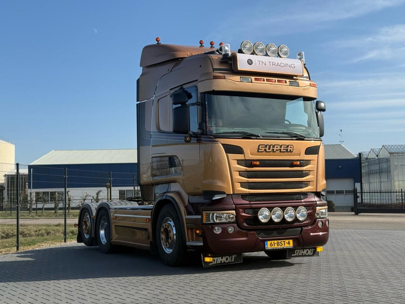 Scania R730 V8 V8, SHOWTRUCK VOLLUCHT, RETARDER,  HYDRAULIEK, BOOGIE, ALU WIELEN, LEER. - Trekkvogn: bilde 2 Scania R730 V8 V8, SHOWTRUCK VOLLUCHT, RETARDER,  HYDRAULIEK, BOOGIE, ALU WIELEN, LEER. - Trekkvogn: bilde 2