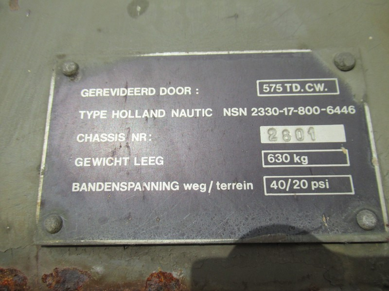 Holland Nautic NSN 2330-17-800-6446 - Planhenger/ Flathenger: bilde 5 Holland Nautic NSN 2330-17-800-6446 - Planhenger/ Flathenger: bilde 5