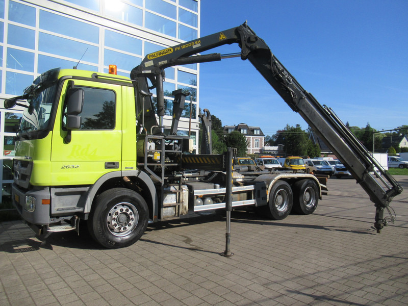 Mercedes-Benz Actros 2632 6X4 Steel + Palfinger PK18002-EH + 20T Haak Hook Haken - Container-transport/ Vekselflak lastebil, Kranbil: bilde 2 Mercedes-Benz Actros 2632 6X4 Steel + Palfinger PK18002-EH + 20T Haak Hook Haken - Container-transport/ Vekselflak lastebil, Kranbil: bilde 2
