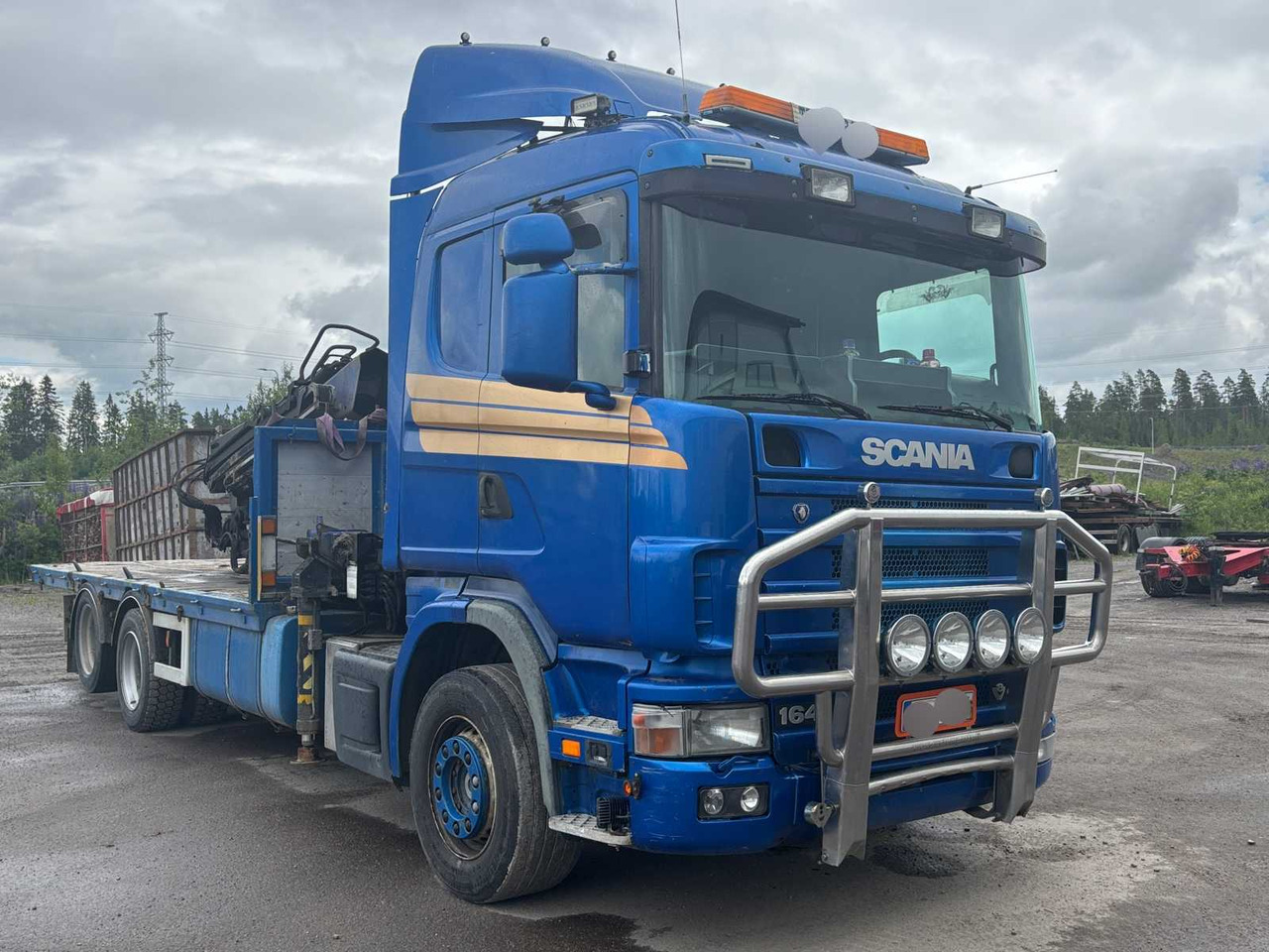 Truck Scania R 164 460 + crane PM 35.5 SP - Planbil, Kranbil: bilde 3 Truck Scania R 164 460 + crane PM 35.5 SP - Planbil, Kranbil: bilde 3