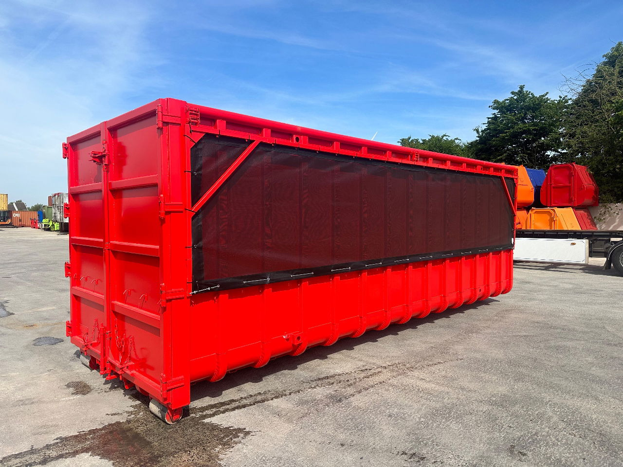 Sidalco 40 m3 klapnetten ral 3020 - Vekselflak/ Container: bilde 3 Sidalco 40 m3 klapnetten ral 3020 - Vekselflak/ Container: bilde 3