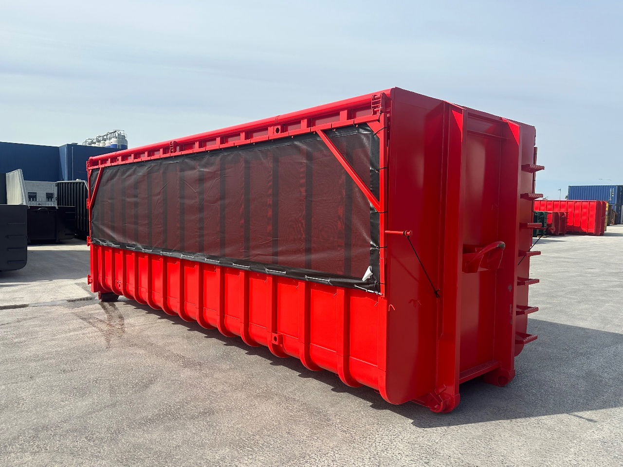 Sidalco 40 m3 klapnetten ral 3020 - Vekselflak/ Container: bilde 4 Sidalco 40 m3 klapnetten ral 3020 - Vekselflak/ Container: bilde 4