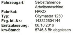 Hako Citymaster 1250 - Feiebil: bilde 5 Hako Citymaster 1250 - Feiebil: bilde 5