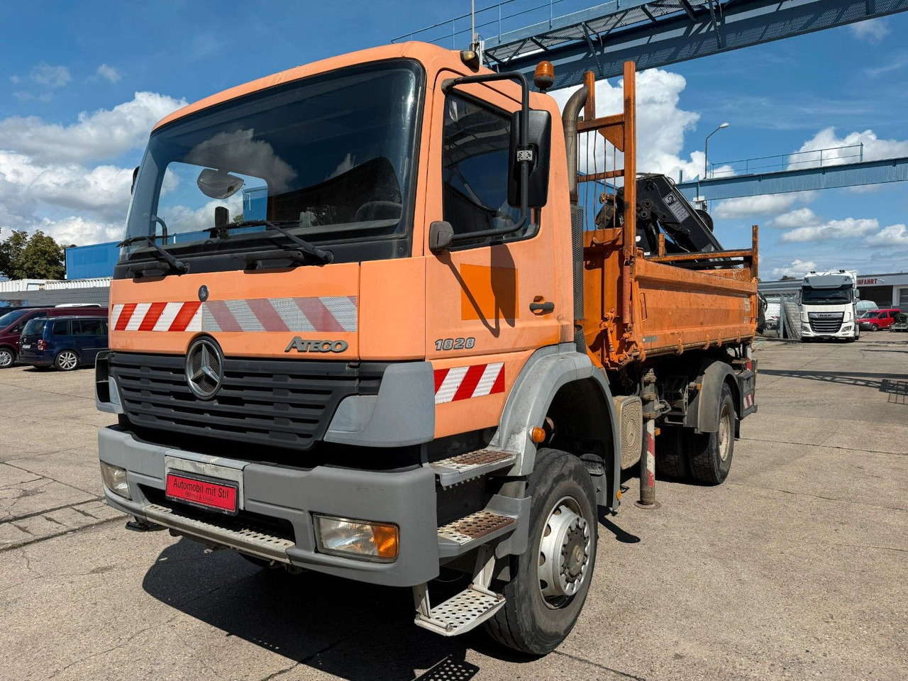 Mercedes-Benz ATEGO 1828 4X4 MEILER + HIAB KRAN 144 FS-3 - Tippbil, Kranbil: bilde 5 Mercedes-Benz ATEGO 1828 4X4 MEILER + HIAB KRAN 144 FS-3 - Tippbil, Kranbil: bilde 5