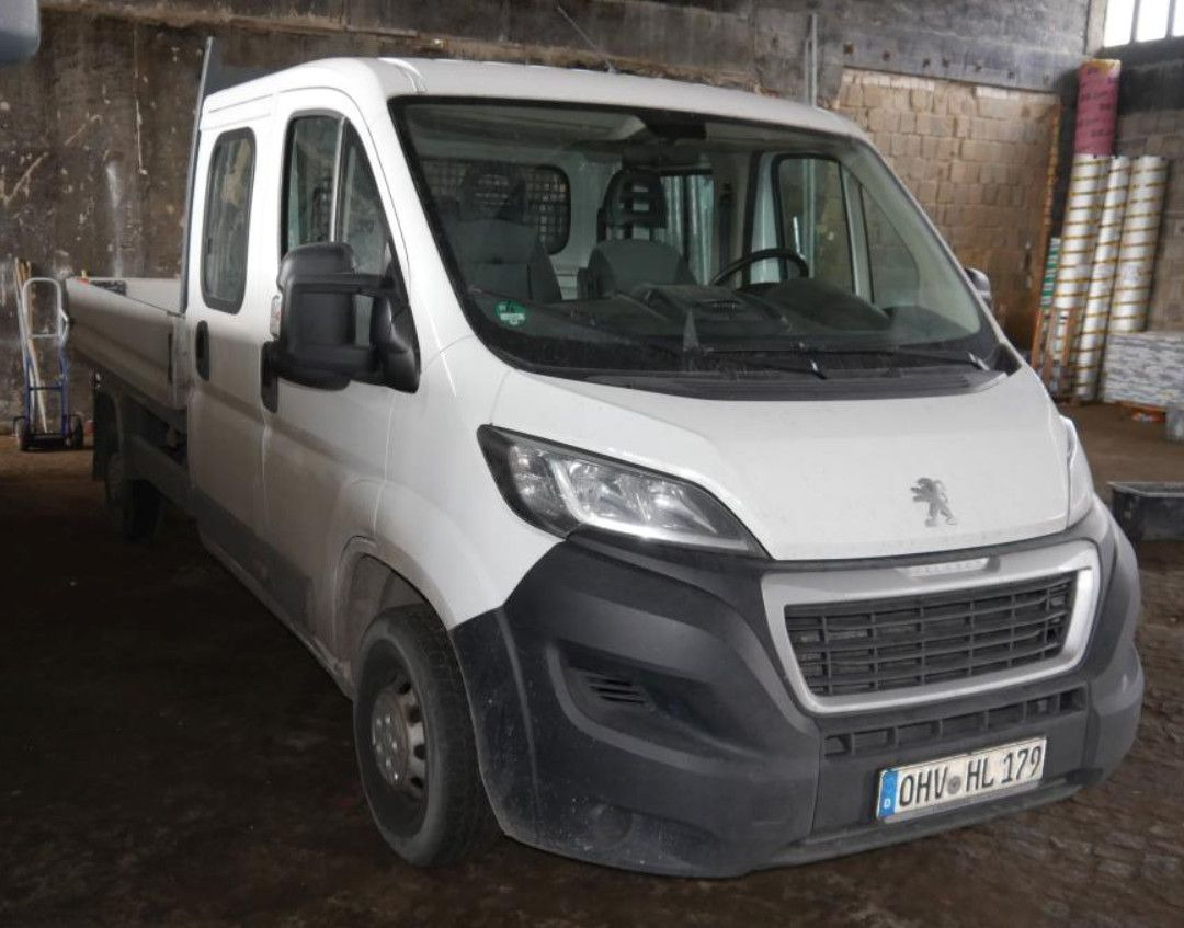 Peugeot Boxer Pritsche Doka. 335 L3 BlueHDi 130 Klima - Varebil med plan, Varebil med dobbelt førerhus: bilde 3 Peugeot Boxer Pritsche Doka. 335 L3 BlueHDi 130 Klima - Varebil med plan, Varebil med dobbelt førerhus: bilde 3