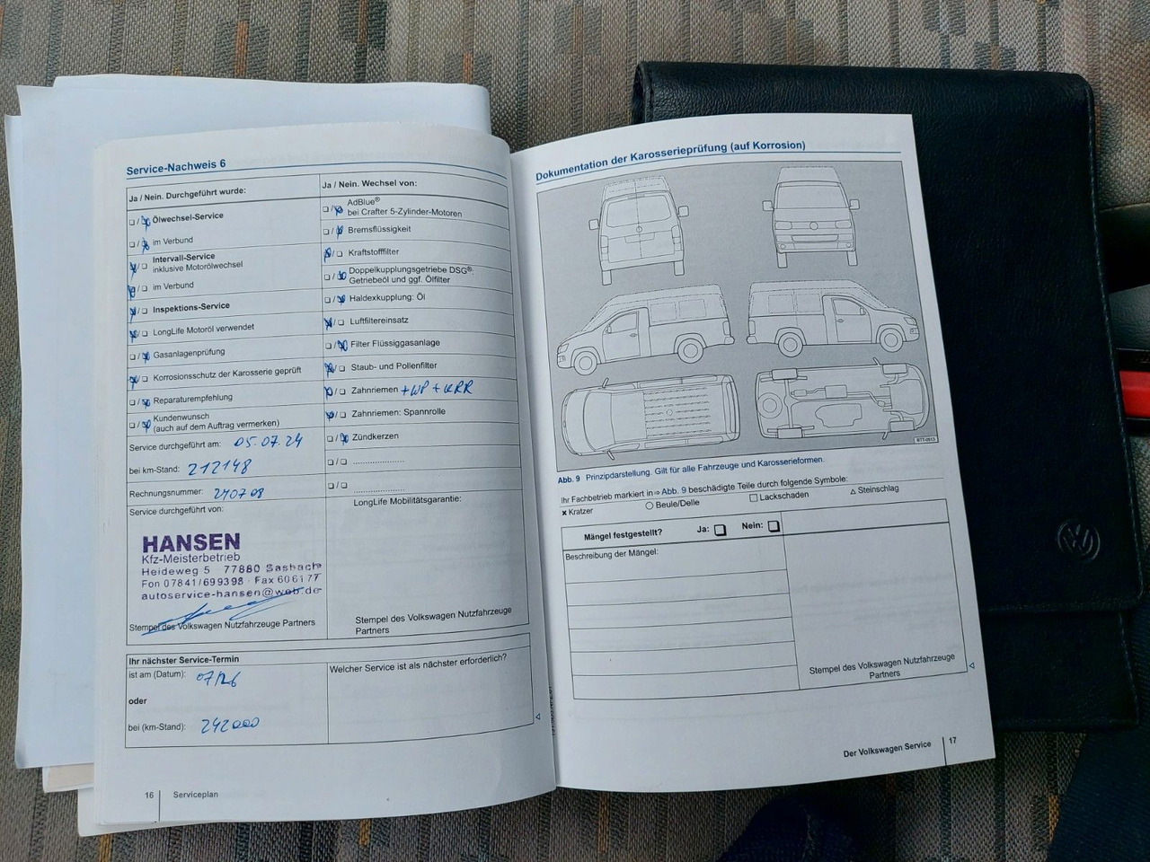 Leie  Volkswagen T5 Transporter Kasten Kombi lang Klima AHK Volkswagen T5 Transporter Kasten Kombi lang Klima AHK: bilde 20