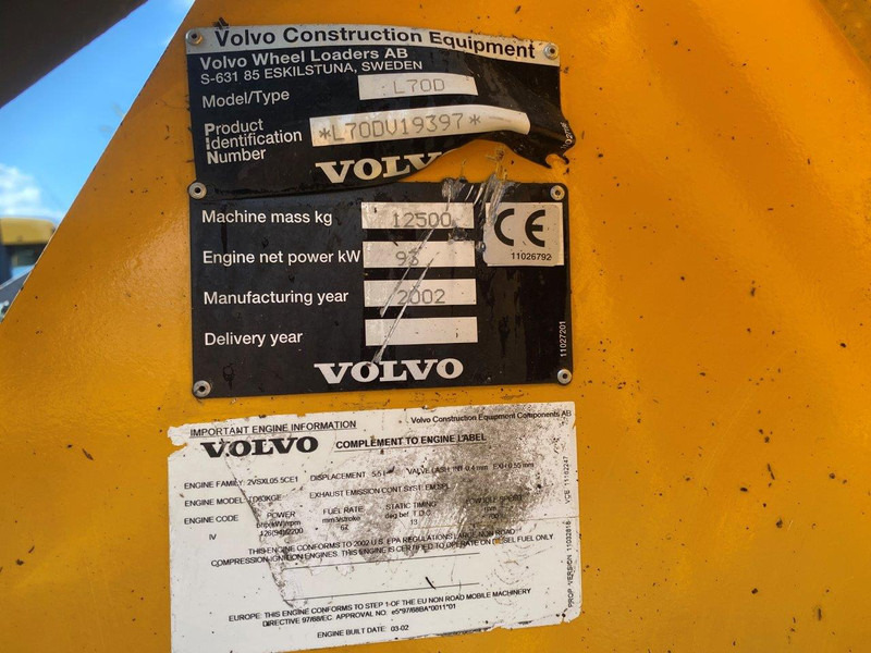 Leie Volvo L70 D NVT Volvo L70 D NVT: bilde 8