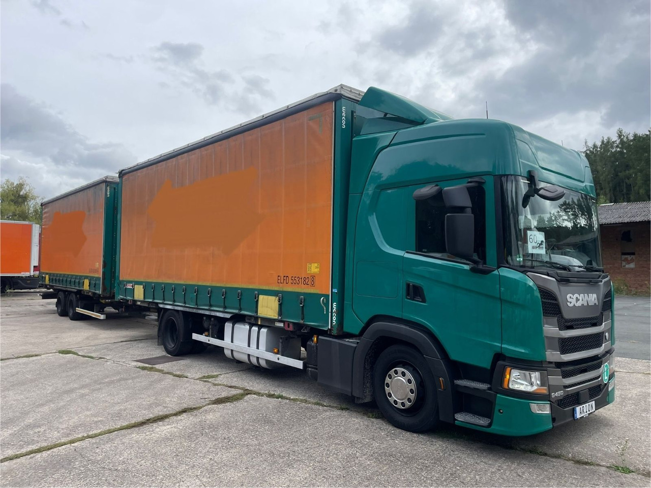 Scania G450 Pritsche+Plane/ANHÄNGER/KOTSCHENREUTHER - Kapellbil: bilde 1 Scania G450 Pritsche+Plane/ANHÄNGER/KOTSCHENREUTHER - Kapellbil: bilde 1