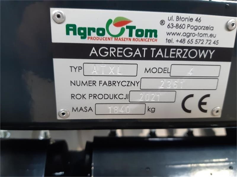 Agro - TOM XL 4 meter hd modellen  - Skålharv: bilde 3 Agro - TOM XL 4 meter hd modellen  - Skålharv: bilde 3