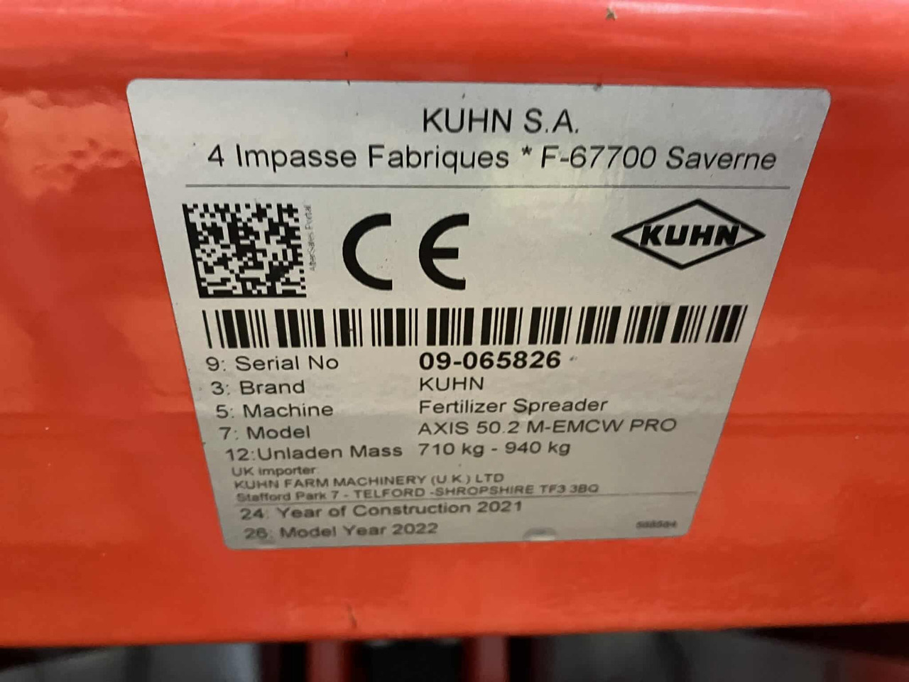 Kuhn Axis 50.2 M-ECW - Gjødselspreder: bilde 5 Kuhn Axis 50.2 M-ECW - Gjødselspreder: bilde 5