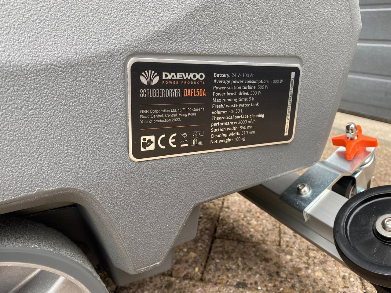 Daewoo DAFL50A Schrobzuigmachine - Rengjøringsmaskin: bilde 3 Daewoo DAFL50A Schrobzuigmachine - Rengjøringsmaskin: bilde 3