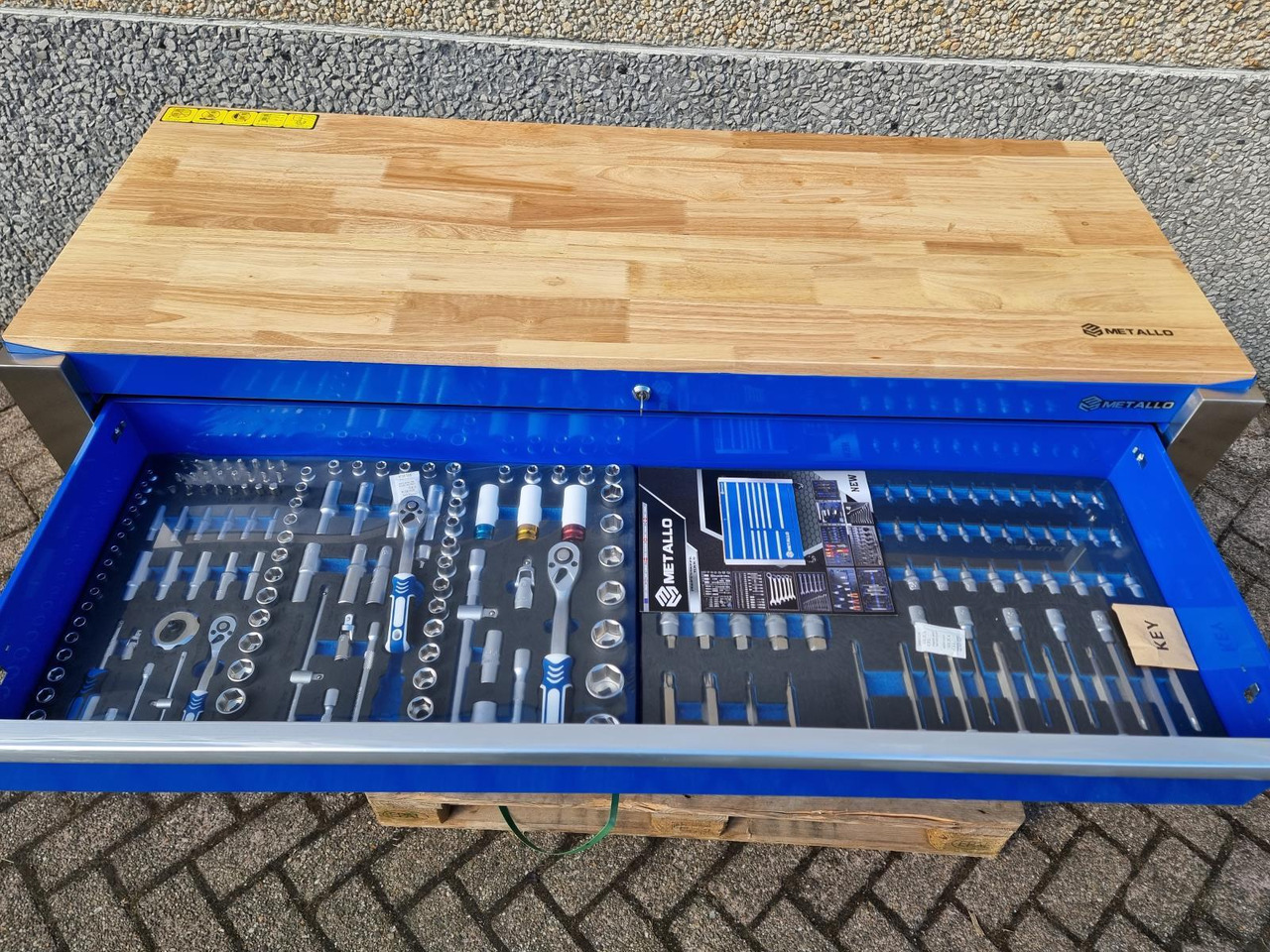Metallo Mega Jumbo Gereedschapskist - Nieuw, 11 lades waarvan 9 gevuld met gereedschap - Verkstedutstyr: bilde 3 Metallo Mega Jumbo Gereedschapskist - Nieuw, 11 lades waarvan 9 gevuld met gereedschap - Verkstedutstyr: bilde 3