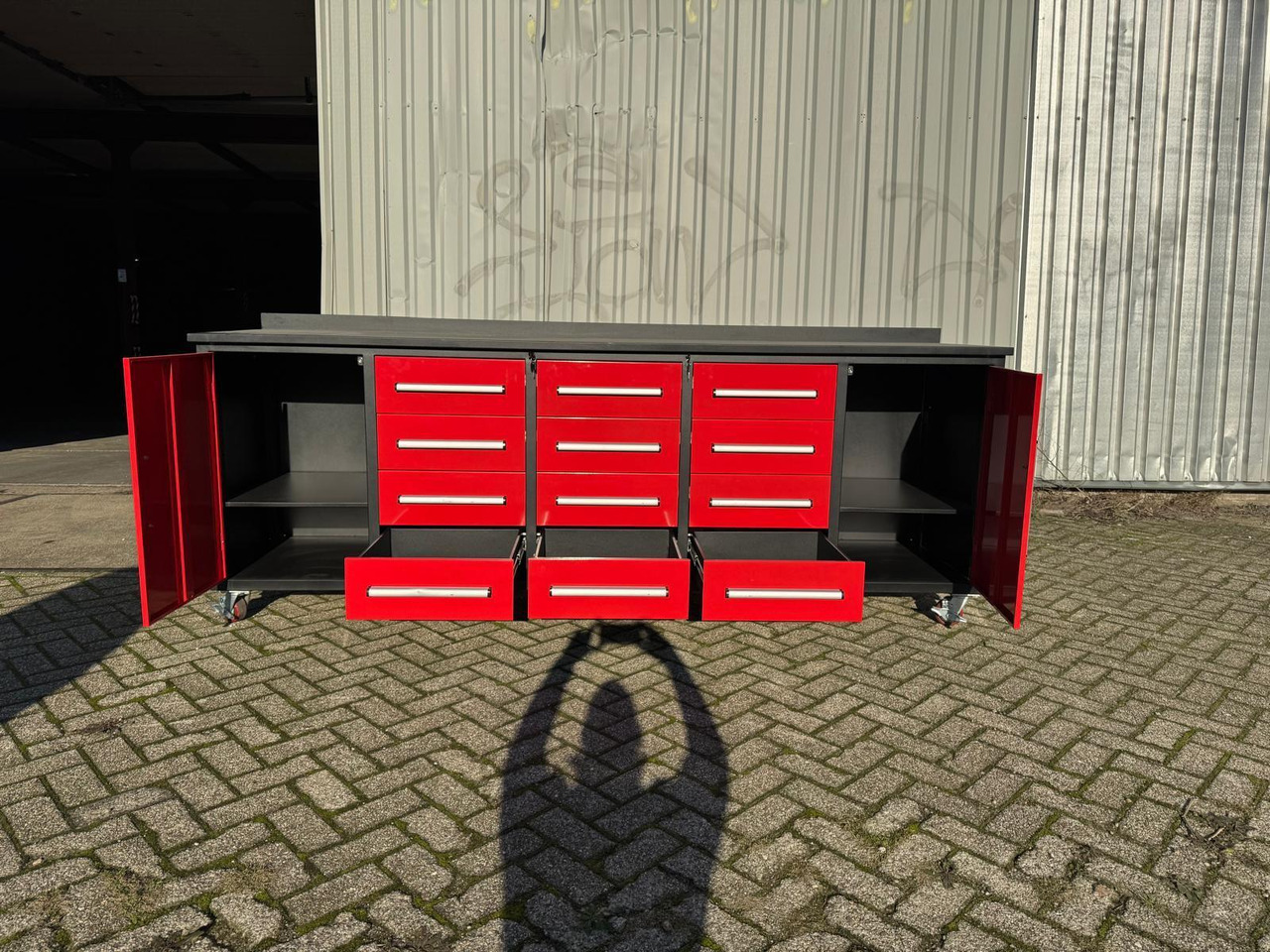 StahlWorks 10FT-12D-2-01C Gereedschapswand met 12 Lades en 2 Deuren (Nieuw) - Verkstedutstyr: bilde 2 StahlWorks 10FT-12D-2-01C Gereedschapswand met 12 Lades en 2 Deuren (Nieuw) - Verkstedutstyr: bilde 2