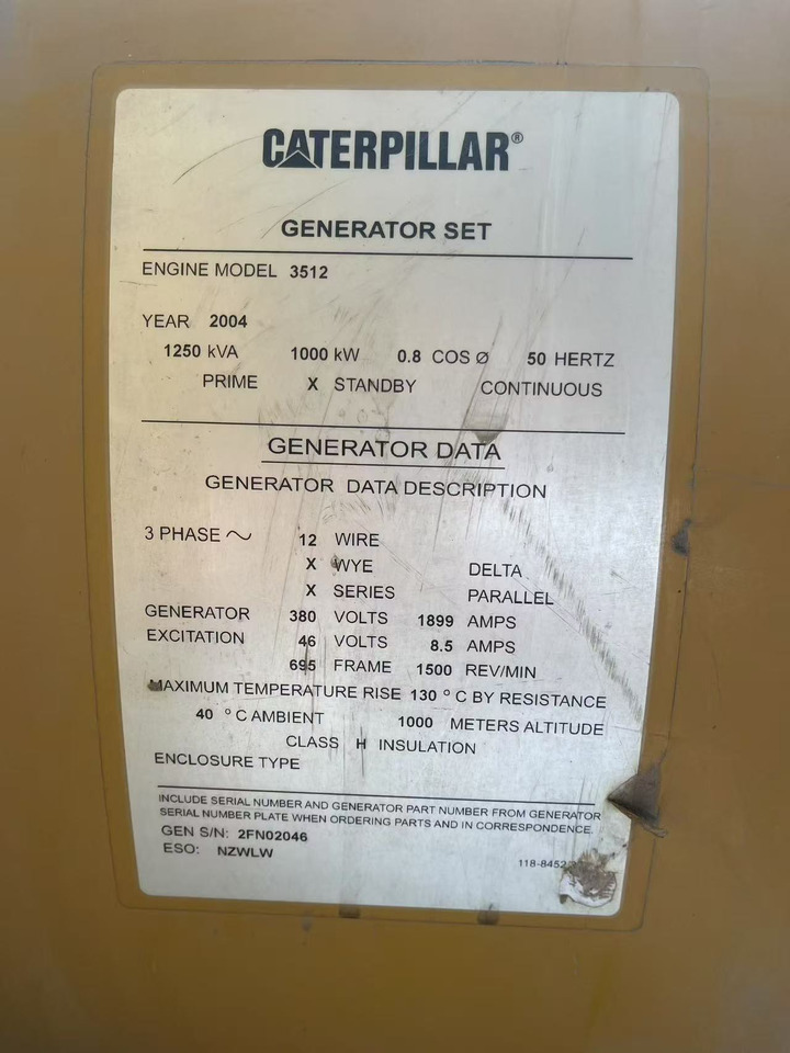 CATPILLAR 3512 - Verktøy/ Utstyr: bilde 4 CATPILLAR 3512 - Verktøy/ Utstyr: bilde 4