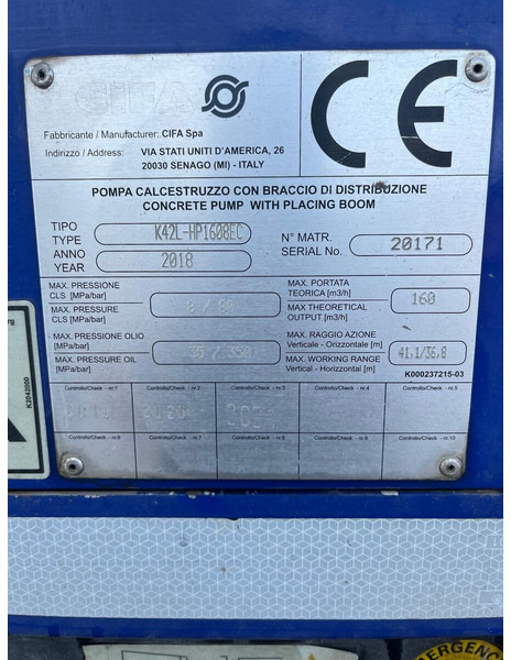 Volvo FMX K-series 42 L - Stasjonær betongpumpe: bilde 4 Volvo FMX K-series 42 L - Stasjonær betongpumpe: bilde 4