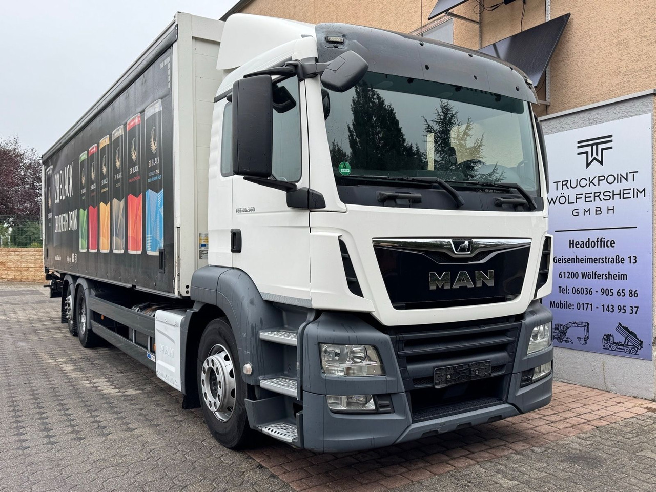 MAN TGS 26.360/LBW/Lenk-Lift/AHK/Voll-Luft - Distribusjon av drikkevarer lastebil: bilde 1 MAN TGS 26.360/LBW/Lenk-Lift/AHK/Voll-Luft - Distribusjon av drikkevarer lastebil: bilde 1