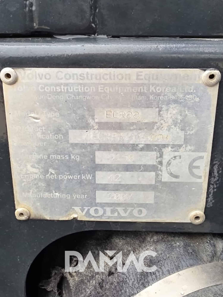 VOLVO ECR88 PLUS - Minigraver: bilde 5 VOLVO ECR88 PLUS - Minigraver: bilde 5