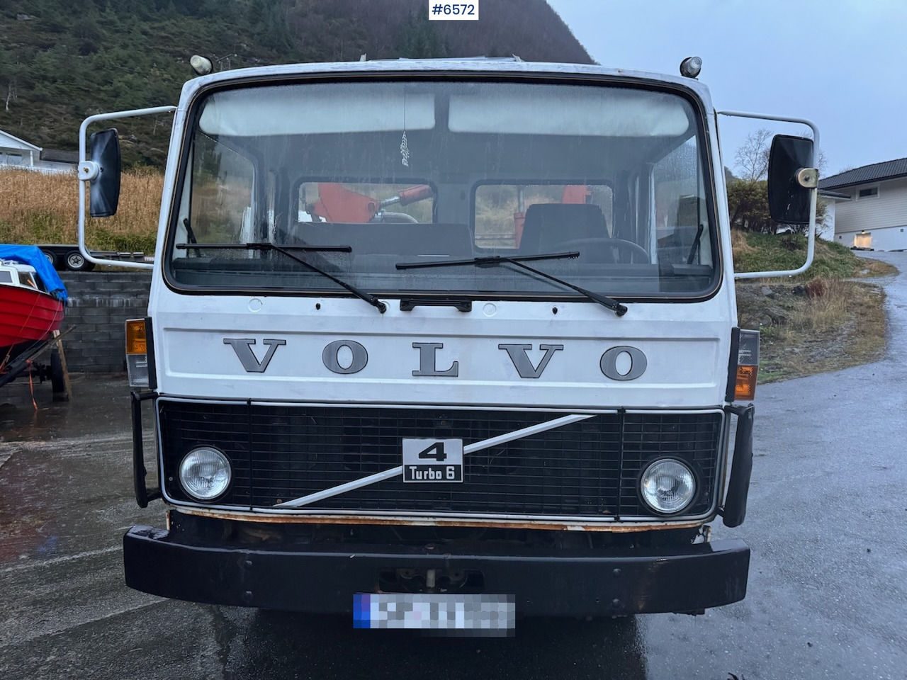 1980 Volvo F408 Turbo 6 4x2 w/ crane - Planbil, Kranbil: bilde 4 1980 Volvo F408 Turbo 6 4x2 w/ crane - Planbil, Kranbil: bilde 4