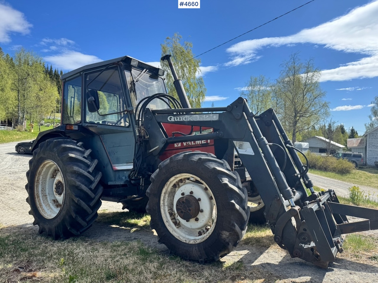 1989 Valmet 455 4x4 w/ Front loader - Traktor: bilde 4 1989 Valmet 455 4x4 w/ Front loader - Traktor: bilde 4